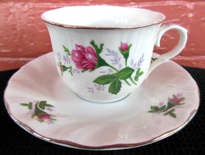 Ciera Fine China Floral Motif 6 oz Cup & Saucer Set - Picture 1 of 8
