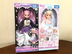Takara tomy Licca chan Sanrio Lovely My Melody Cool Kuromi Doll set 2 - Picture 1 of 14