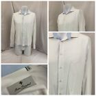 Rosso Fiorentino Dress Shirt 16 34 White 100% Cotton EUC YGI W1-240