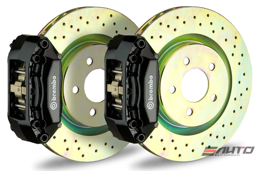 Brembo Delantero GT BBK Freno 4P Pinza Negro 330x28 Disco Taladro Mazda 3 BK3P 05-13 Foto 1 de 1