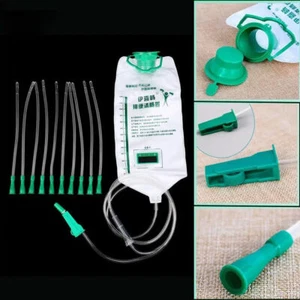 1.2L Medical Home Enema Colonic Irrigation Douche Kits Bags Reusable Cleansing - Picture 1 of 13