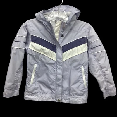 Columbia Lightweight Hooded Blue Jacket Girls size 6/6X - Image 1 of 4