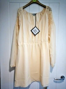 Angel Ribbons Dress from JD Williams, Buttermilk, Size 16, BNWT - Picture 1 of 6