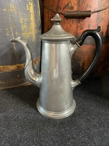 Antike Zinn Kaffeekanne Shaw & Fisher - Bild 1 von 8