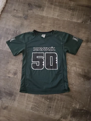 Rivalry Threads university Hawaii Rainbow Warriors Football JERSEY#50 Youth M Cover