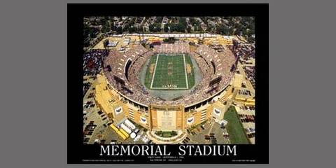 Baltimore Ravens MEMORIAL STADIUM CLASSIC (1996) Aerial View Poster Print Cover