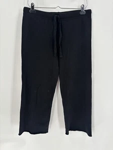 Frank & Eileen Catherine Favorite Sweatpants Womens Small Black Cropped Cotton - Picture 1 of 15