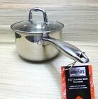 Sauce Pan, Stainless Steel, 3 qt. with lid. nwt