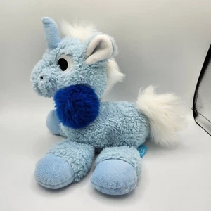 Manhattan Toy Unicorn Bean Plush Floppies Baby Blue 9" Stuffed Animal Toy - Picture 1 of 8