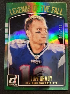 2016 Donruss Tom Brady #5 LEGENDS FALL HOLO FOIL 17/100 - Patriots - Picture 1 of 2