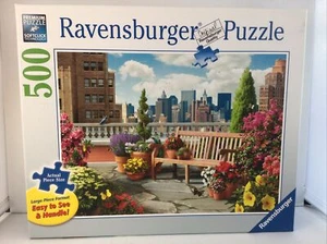 Ravensburger ROOFTOP GARDEN 500 Piece Puzzle 27x20” Softclick Large Format 2012 - Picture 1 of 7