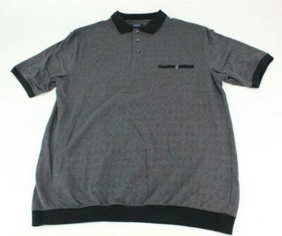 Men's Harbor Bay Polo Grey/Black Size 2XLT - Image 1 of 4