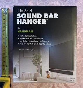 Soundbar-Aufhänger ohne Nieten von HANGMAN hält bis zu 50 Pfund - Bild 1 von 4