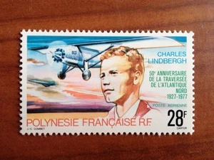 POLYNESIE PA NUM 125 ** MNH ANNEE 1977 lindbergh - Imagen 1 de 1