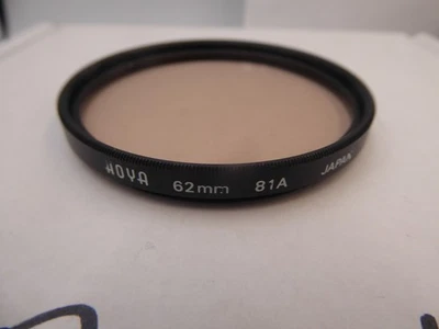 HOYA 62mm 81A AMBER NEW SCREW in  OPTICAL GLASS FILTER MADE in JAPAN - Image 1 of 2