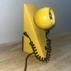 Lampe Spot Vintage Des Années 80’s 1980 Jaune Eye Ball Leuchten ? - Picture 1 of 9
