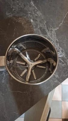 setaccio farina lieviti pizza dolce bake off argento manuale box rete - Immagine 1 di 3