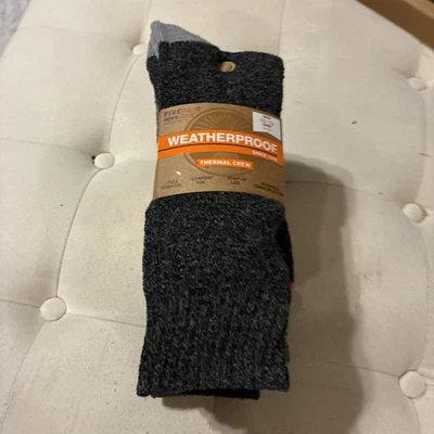 Calcetines térmicos impermeables vintage para hombre al aire libre, 5 pares, talla 10-13 Foto 1 de 4