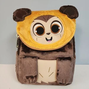 Loungefly Disney Star Wars Ewok Wicket Plüsch Rucksack Sammlerstück Neu Mit Etikett  - Bild 1 von 12