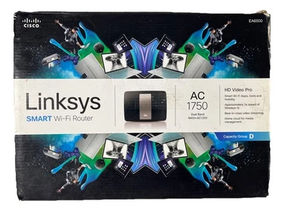 ⭐Cisco Linksys EA6500 Smart Wi-Fi Router Negro Doble Banda Gigabit 4 x Puertos LAN⭐ Foto 1 de 4