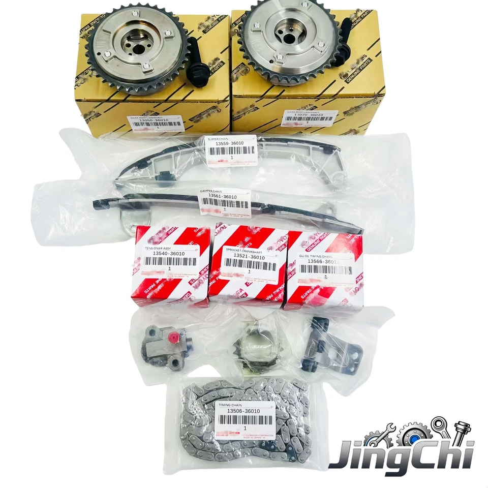 For Toyota Camry RAV4 Highlander 2.5 2.7 Timing Chain Kit with VVT Sprocket - Image 1 of 4