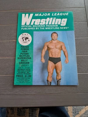 1982 Programa AWA 31 de octubre Ivan Putski Major League Wrestling  Foto 1 de 2