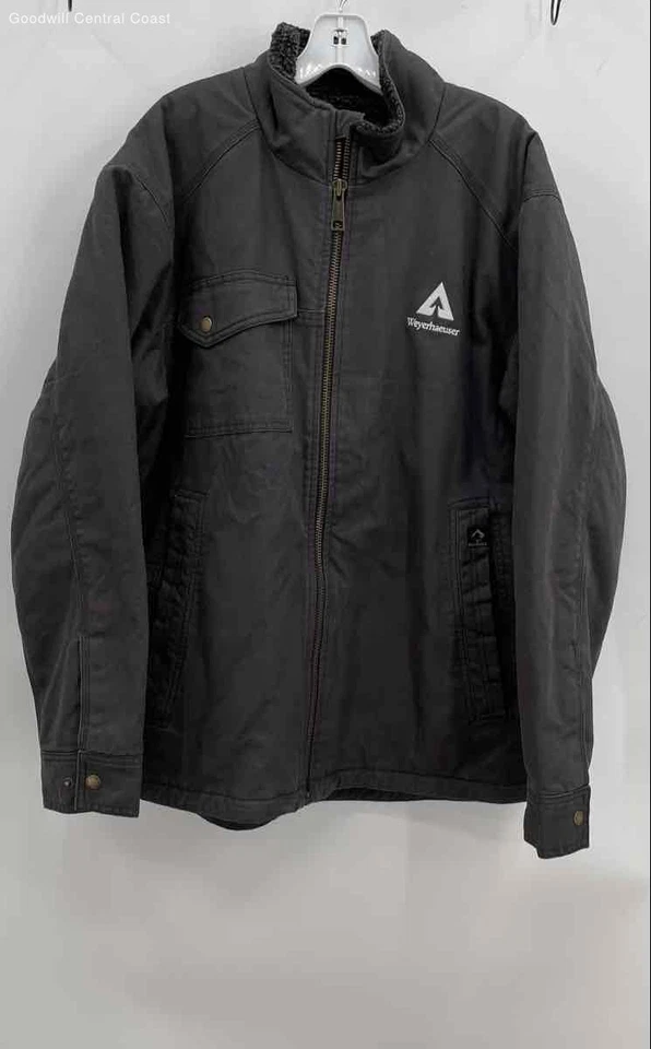 Dri Duck Men's Gray Zip Up Jacket - Size L - Image 1 of 4