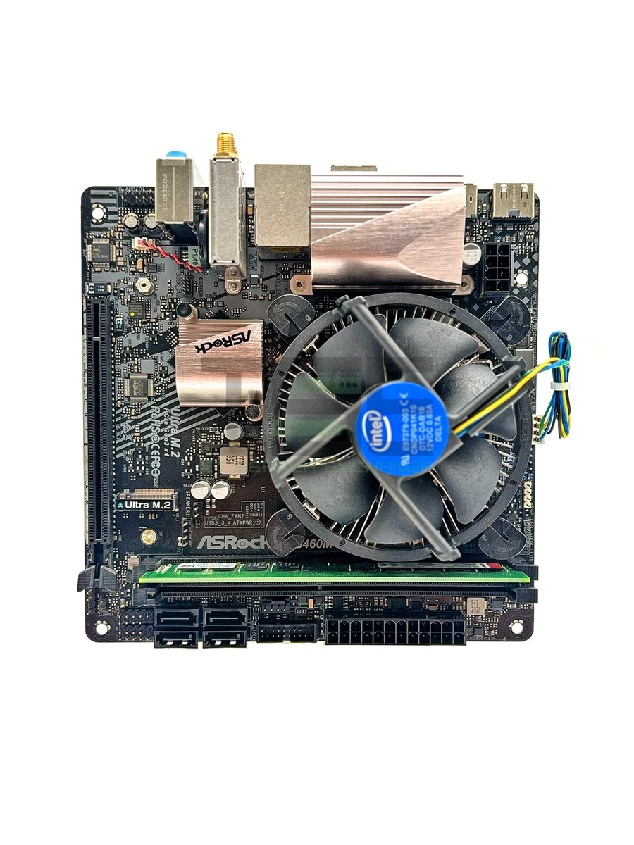 CPU ASRock B460M + Intel Core i5-10400 ASRock B460M-ITX/AC B460M MotherboardW/ Intel i5-10400 CPU