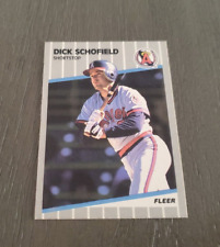 1989 Fleer Baseball Dick Schofield Card 488 California Angels