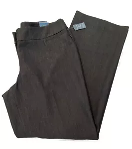 Pantalones de vestir elásticos de pierna recta gris carbón Passports para mujer talla 12 - Imagen 1 de 9