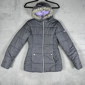 Hawke & Co Puffer Jacket, Hooded Full Zip Insulated Coat Girls Sz 16 SHIPS FAST - Picture 1 of 8