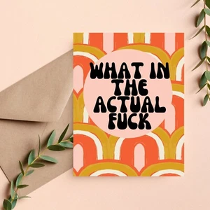 WTF Card Funny Sympathy Cards - Picture 1 of 2