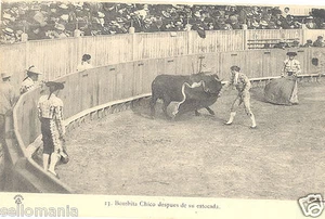 ANTIGUA POSTAL TOROS BOMBITA CHICO DESPUES ESTOCADA TORERO OLD POSTCARD CC00174 - Bild 1 von 1