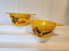 Vintage "Banania"   "Bonjour" Plastic Bowls Lot Of 2