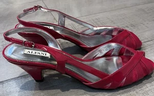 Alfani Breddy Damen Peeptoe Sling Pumps in Pink Himbeere Größe 10 - Bild 1 von 6