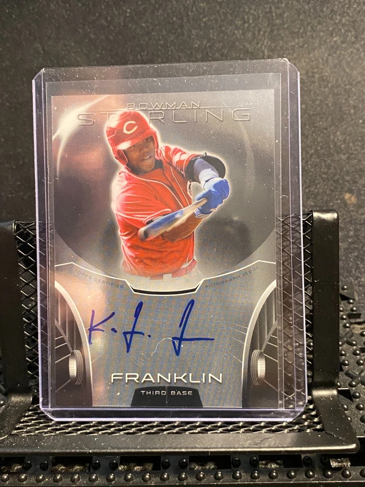 Kevin Franklin 2013 Bowman Sterling Prospect Auto - Reds  - Image 1 of 2