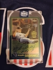 2020 Topps Archives Signature Series Chrome Magglio Ordonez 1/1 Auto. *A-7* - Picture 1 of 3