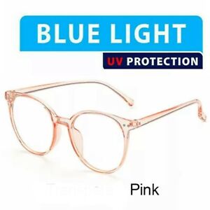 Blue Light Blocking Glasses Computer Gaming Vision Care Protection-1006 Pink 