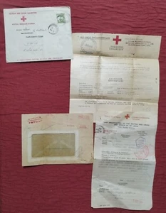 Letters Looking For Jewish From Sanok Poland Red Cross WW2 Jewish 1940s Austria  - Picture 1 of 18