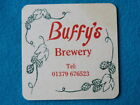 Beer Coaster ~*~ BUFFY'S Brewery ~ Norwich, Norfolk, United Kingdom ~ Since 1993