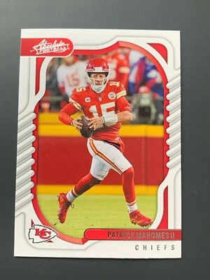 PATRICK MAHOMES II 2022 PANINI ABSOLUTE FOOTBALL BASE CARD 38 KANSAS CITY CHIEFS - Image 1 of 3