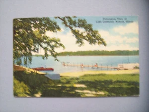 Postal pintoresca vista del lago Catalina, Antioquía, Illinois - Imagen 1 de 2