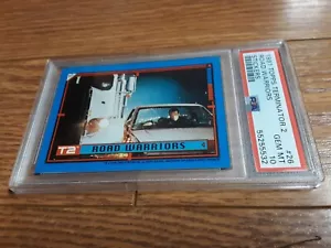 1991 Topps Terminator 2 Movie Sticker PSA 10 **POP 2** Arnold Schwarzenegger - Picture 1 of 2