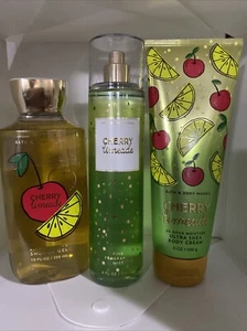 3 Nuevos CONJUNTOS DE REGALO GEL DE DUCHA/CREMA/NIEBLA CEREZA LIMA BAÑO Y CUERPO FUNCIONA - Imagen 1 de 1