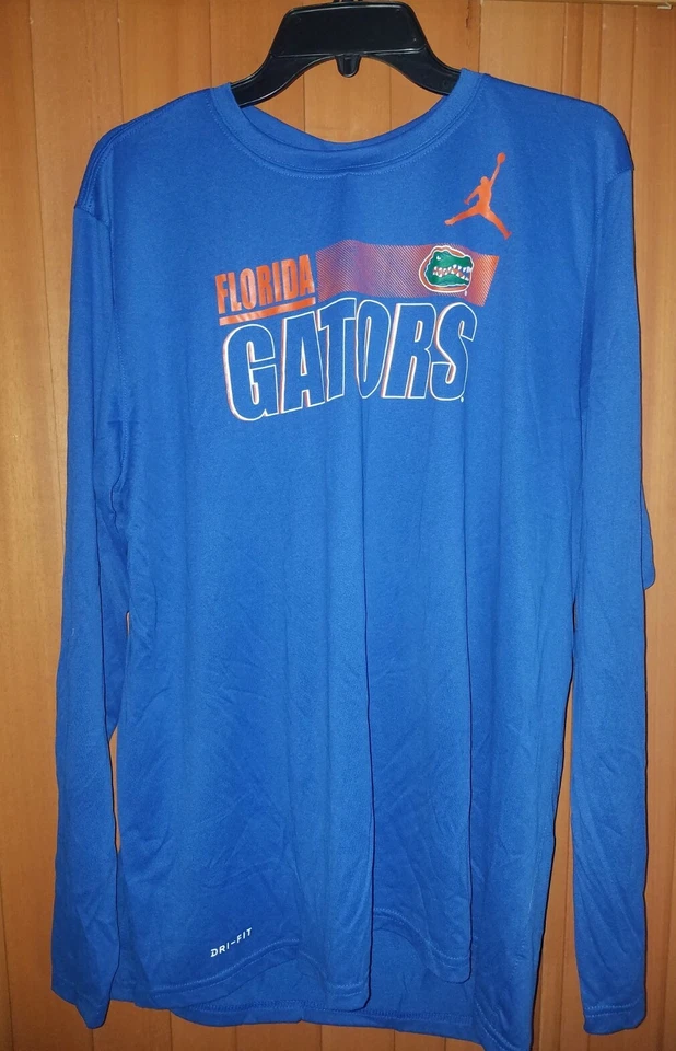 NIKE Jordan Florida Gators Dri-Fit Football L/S T-Shirt Men’s Size XL