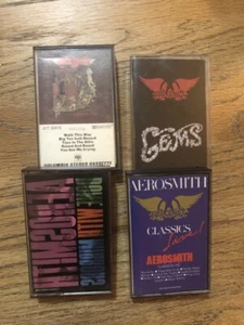 AEROSMITH Four Cassette Lot - Picture 1 of 1