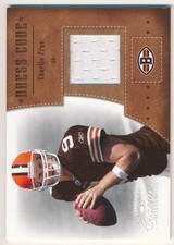 CHARLIE FRYE 2005 DONRUSS CLASSICS DRESS CODE #DC7 GAME JERSEY BROWNS 181/250 SP