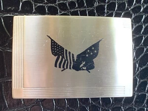 VTG Secession Golf Club Belt Buckle Stainless Steel Silver Etched Original Logo - Picture 1 of 24