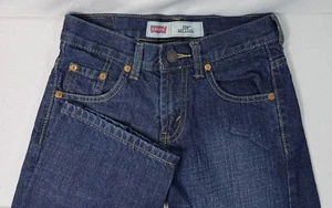 Levi's 550 Boys 24x22 (8 Reg) Dark Wash Blue Jeans Relaxed Fit - Picture 1 of 7