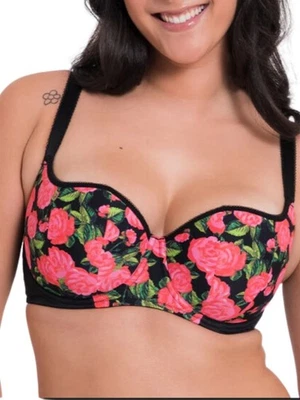 Curvy Kate Balcony Bra Boost In Bloom Padded Push Up Underwired Bras Lingerie - Image 1 of 4